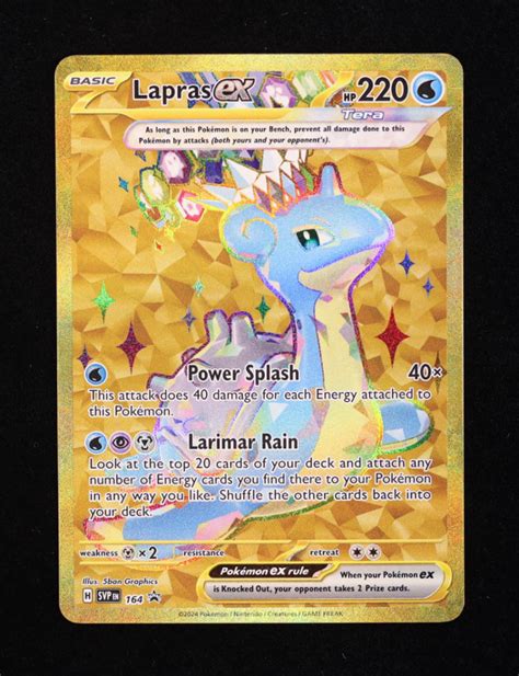 Lapras Ex Pokemon Scarlet And Violet Stellar Crown Black Star