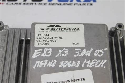 Bmw X E D M N Motorsteuerger T Ecu Ews Schl Sselsatz