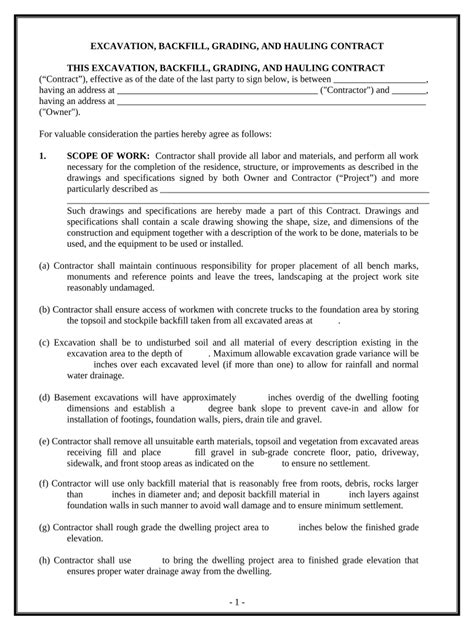 Land Clearing Contract Template Fill Out And Sign Online Dochub