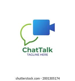 Chat Talk Logo Design Templatevector Illustration Stock Vector Royalty