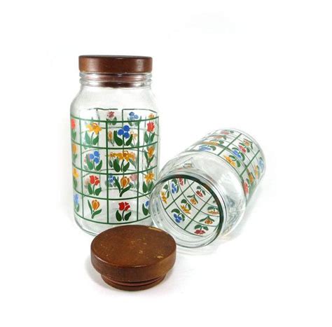 Colorful Anchor Hocking Nina Glass Canisters