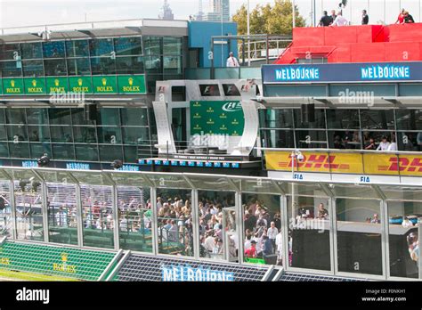 Stand Of Spectators At The Australian Formula One Motor Racing Grand