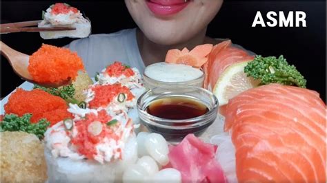 Asmr 입안에서 톡톡 터지는 날치알 Flying Fish Roe Crunchy Eating Sounds 크래미롤crammy