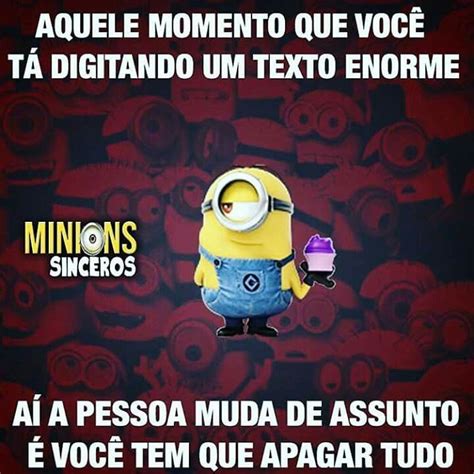 Pin De Lucia Gomes Ribeiro Em Mensagens Minions Sinceros Minions