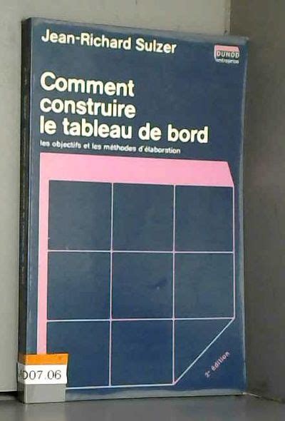 Comment Construire Le Tableau De Bord Les Objectifs Et Les M Thodes D