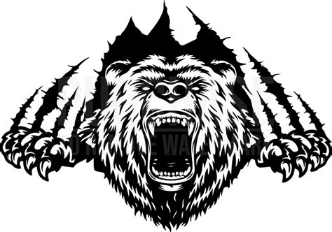 Bear Claws Scratch Svg Grizzly Bear Svg Wild Animal Svg Bear Svg