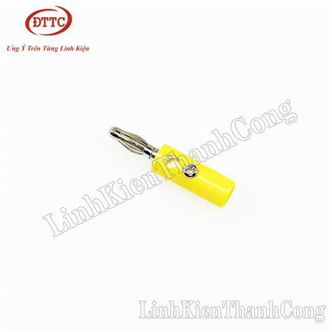 Jack Bắp Chuối 4mm Đực Màu Vàng 1 Chiếc