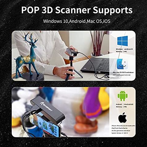 Revopoint POP 3D Scanner Mit Drehteller Und Powerbank 0 3 Mm