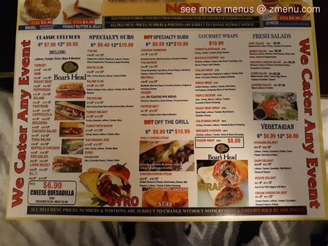 Online Menu Of The Madison Deli Restaurant Phoenix Arizona 85016 Zmenu