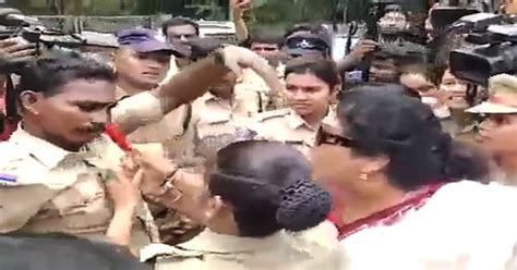 Renuka Chowdhury Of Congress Tries To Defend Grabbing A Cops Collar