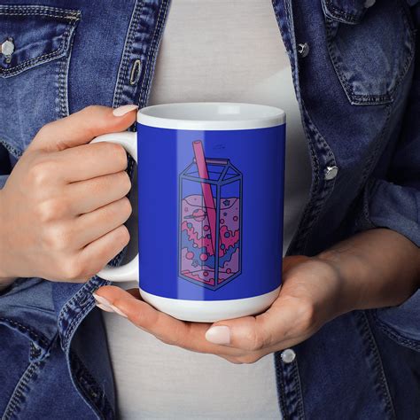 Bisexual Pride Lgbtea Bubble Tea Coffee Mug Genderqueer Gay Etsy