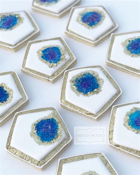 Geode Cookies Cookie Frosting Frost Cookies