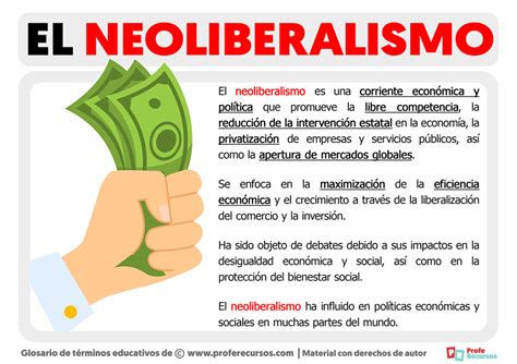 Qué es el Neoliberalismo