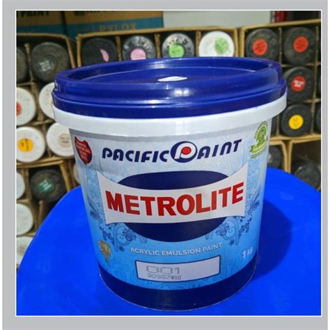 Jual CAT TEMBOK METROLITE PUTIH 001 1KG 1 KG CAT INTERIOR DINDING