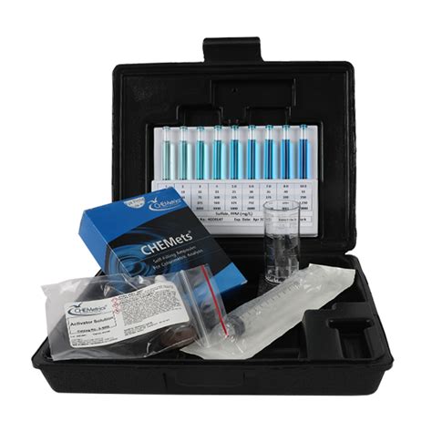 Sulfide Hr Chemets Test Kit Ppm Chemetrics Llc