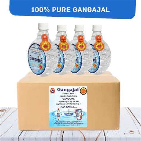 Pack of 24 Bottles containing 500 ml Gangajal in one bottle ( 500 ml * 24 Bottles = 1 Box ...