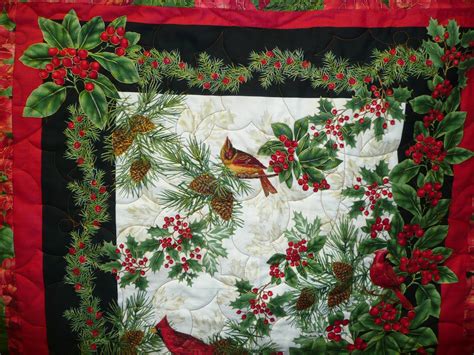 Acorn Ridge Quilting Joyce S Christmas Panel Quilt