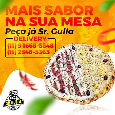 Menu Em Sr Gulla Esfiharia Pizzaria Cia Atual S O Paulo