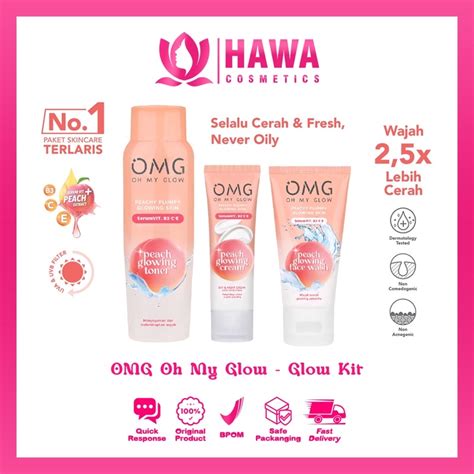 Jual Omg Oh My Glow Glow Kit Paket Perawatan Wajah Untuk Kulit Tampak