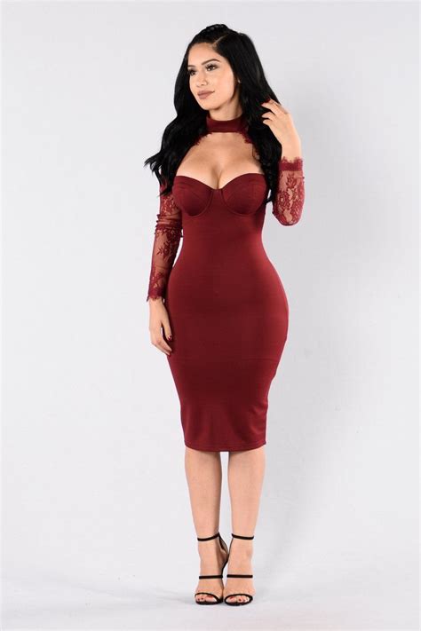 The Case Of Lace Dress Burgundy In 2020 Lace Burgundy Dress Lace