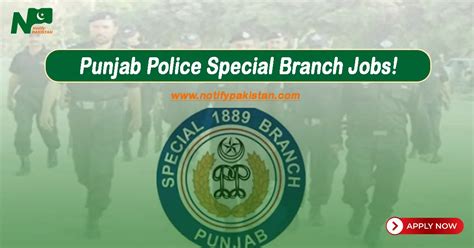 Deadline Extended Punjab Police Special Branch Jobs Notify