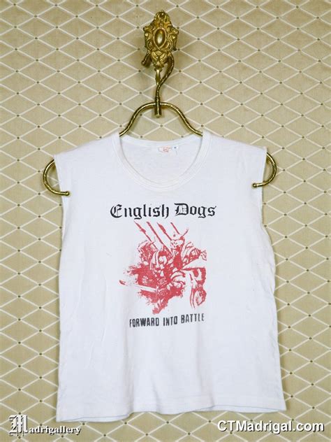 English Dogs Shirt Vintage Rare T Shirt White Punk Germs Exploited