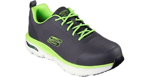 Skechers Arch Fit Sr Ringstap Safety Trainers In Green For Men Lyst Uk