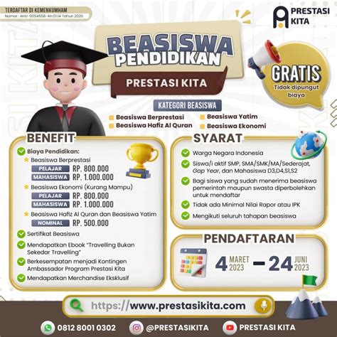 Program Beasiswa Pendidikan Prestasi Kita Kemahasiswaan