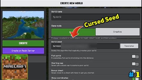 Minecraft Horror Seeds Cursed Seed In Minecraft Youtube