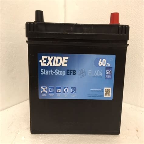 Exide El Stop Start Battery Efb