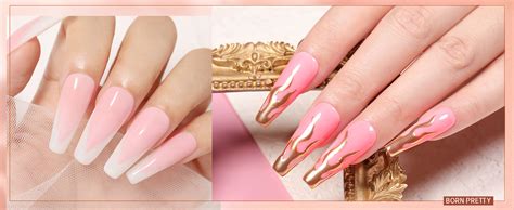Amazon BORN PRETTY Poly Extension Gel Kit Colors Extension Nail Gel Kit Nude Clear Jelly