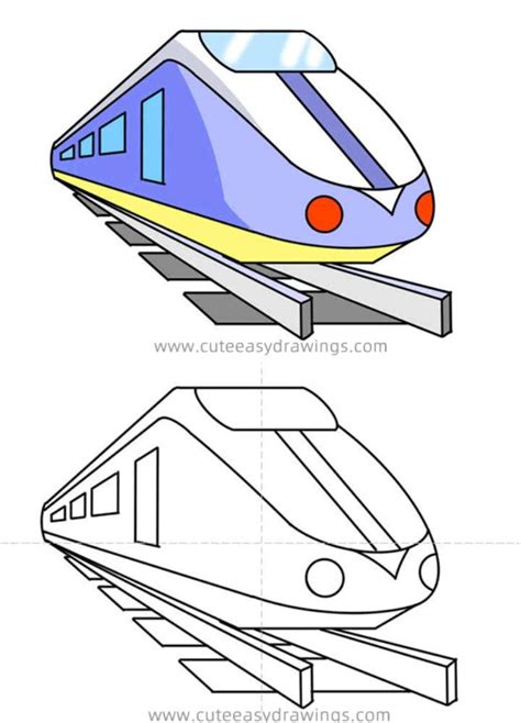 25 Easy Train Drawing Ideas - How to Draw a Train