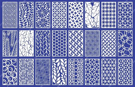 Premium Vector Decorative Laser Cut Panels Template With Abstract