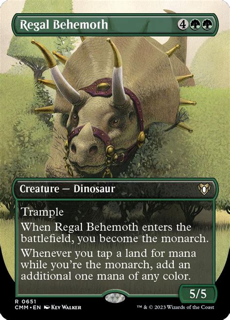 Commander Masters Variants Regal Behemoth Borderless