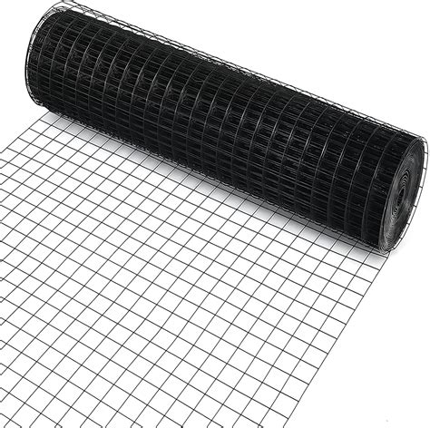 24 Inch50 Ft Black Vinyl Coated Hardware Cloth 20 Gauge 1 4 Inch