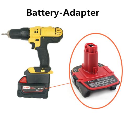 Dewalt milwaukee battery adapter - fessbed