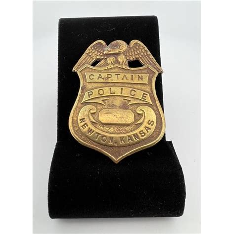 Police Captain Newton Kansas Badge