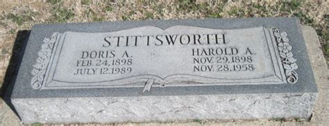 Harold A Stittsworth Homenaje De Find A Grave