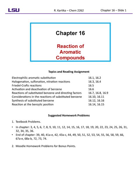 Ch 16 Notes R Kartika Chem 2262 Chapter 16 Slide 1 Chapter 16