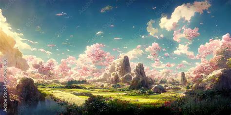 Anime Fantasy Landscape Wallpaper