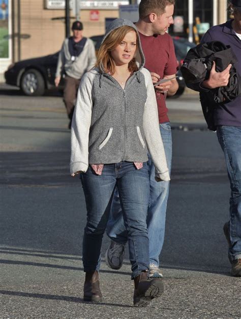 Jane Levy Filming ‘monster Trucks Movie In Street