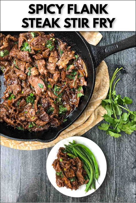 Spicy Flank Steak Stir Fry Recipe Flavorful Tender And Crispy Beef