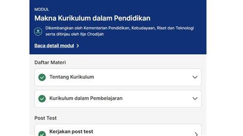 Kunci Jawaban Post Test Modul 1 Kurikulum Merdeka Makna Kurikulum Dalam