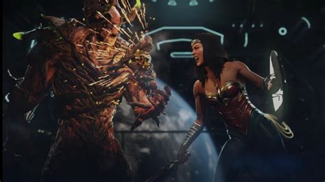 Injustice Swamp Thing Vs Wonder Woman Very Hard Youtube