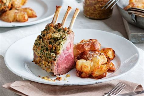 Herb Crusted Lamb With Crisp Potatoes