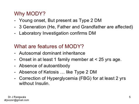 MODY: Maturity Onset Diabetes in Young