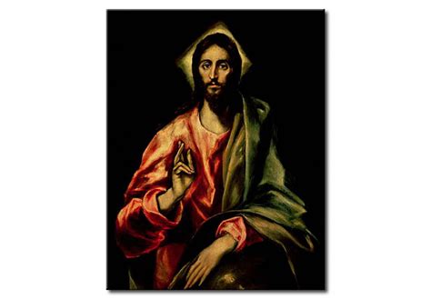 Reproduction de tableau Le Christ bénissant El Greco Reproductions