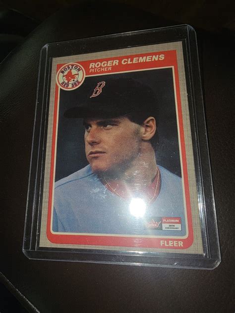 Roger Clemens Rc Fleer Baseball Clean Card Ebay