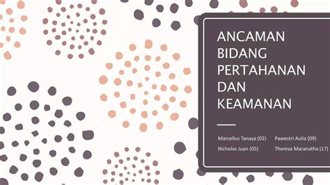 Ancaman Bidang Keamanan Dan Pertahanan Ppt