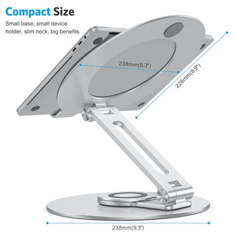 Soporte Ajustable Para Laptop Con Base Giratoria De Con Elevador